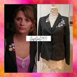 SOLD Ben Sherman Button Pinstripe Gray Blazer S ASO The OC Marissa Cooper